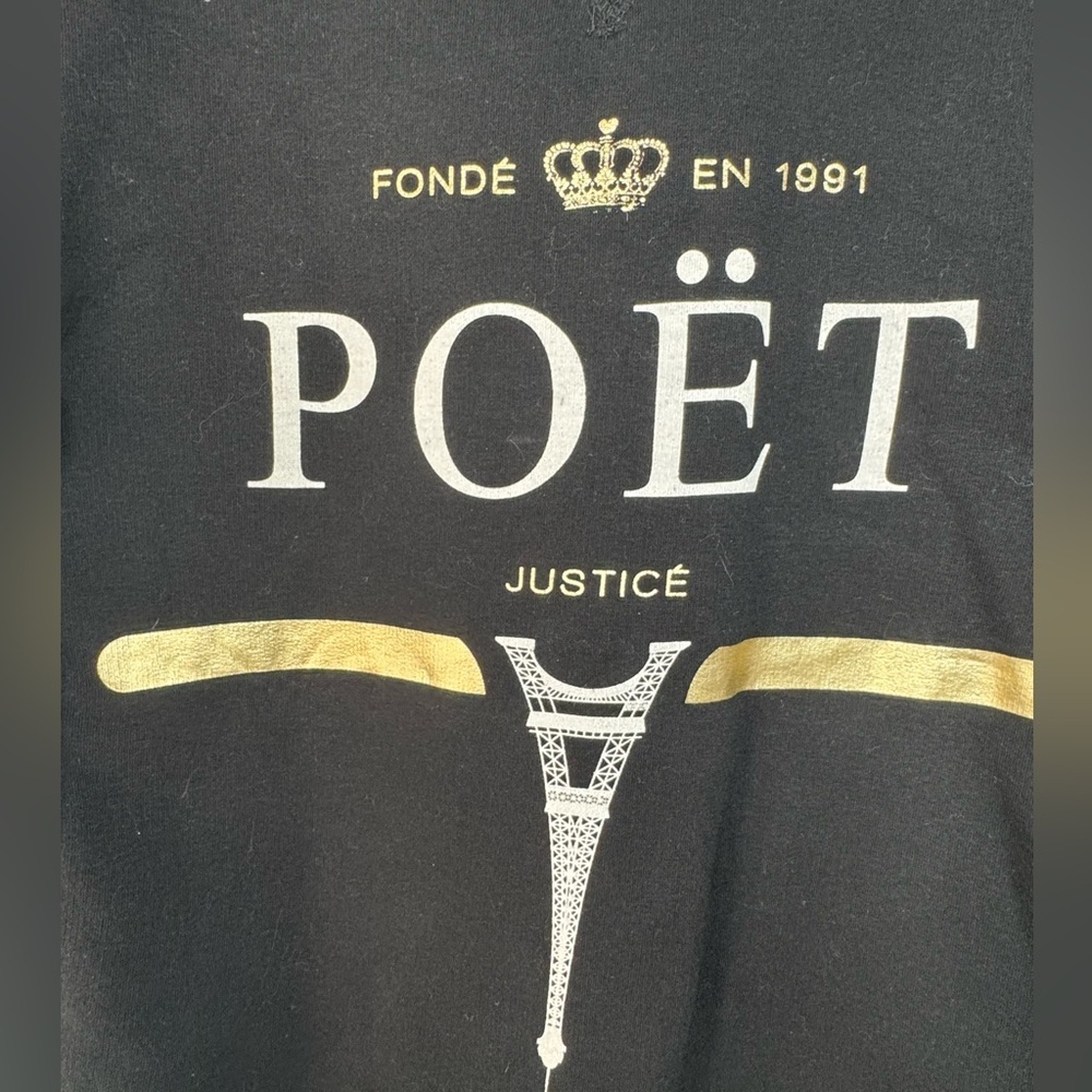 Criminal Damage Paris Logo Crew Sweater - Picture 3 of 17